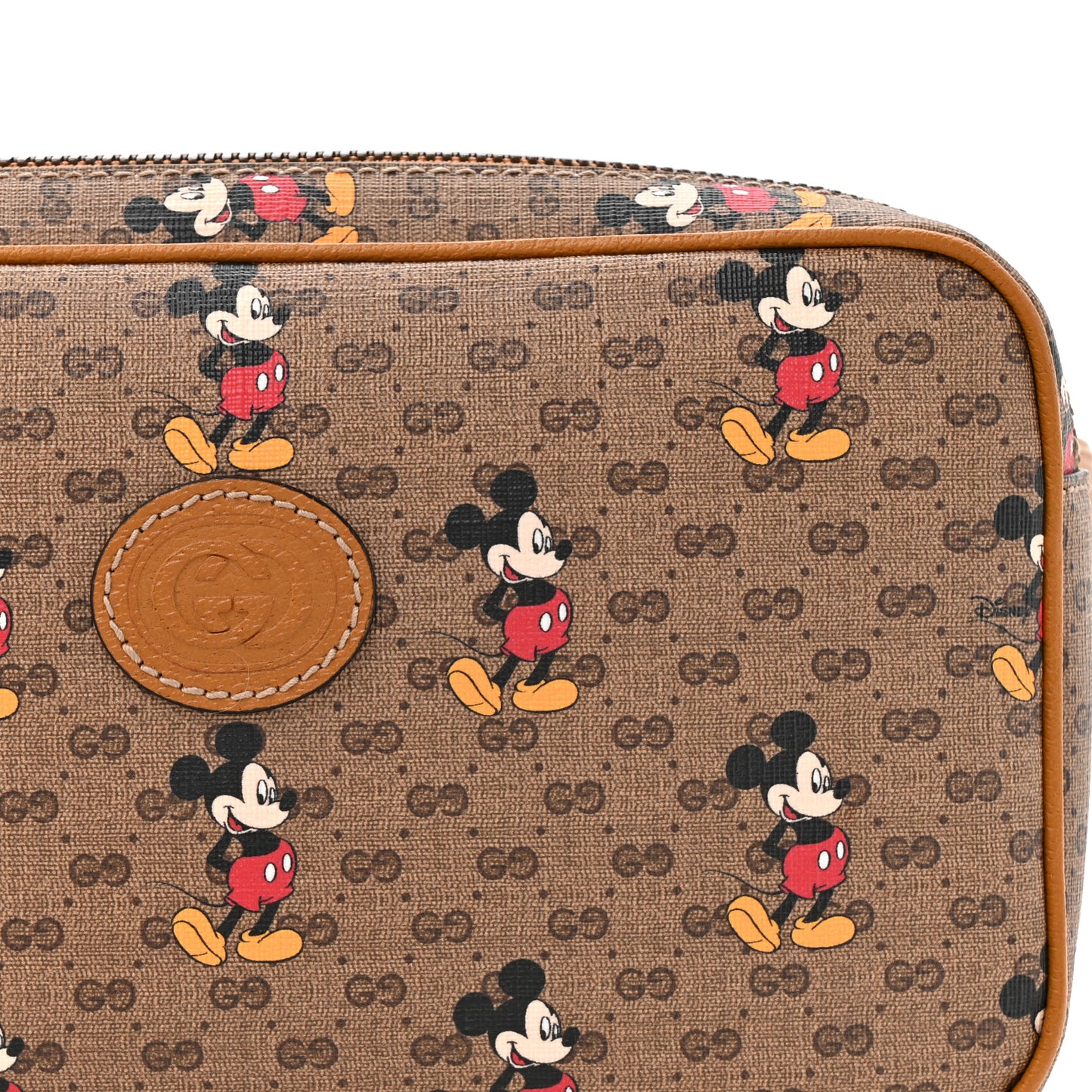 X DISNEY Mini Vintage GG Supreme Monogram Mickey Mouse Small Belt Bag 90 36 Beige Vintage Sun Oil