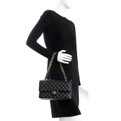 Chanel Caviar Quilted Medium Double Flap Black 3 of 9