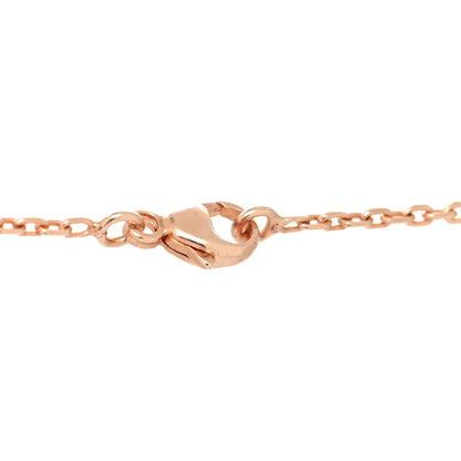 Hermes Rose Gold Plated Lacquered Eileen Pendant Necklace Rose Dragee 4 of 5