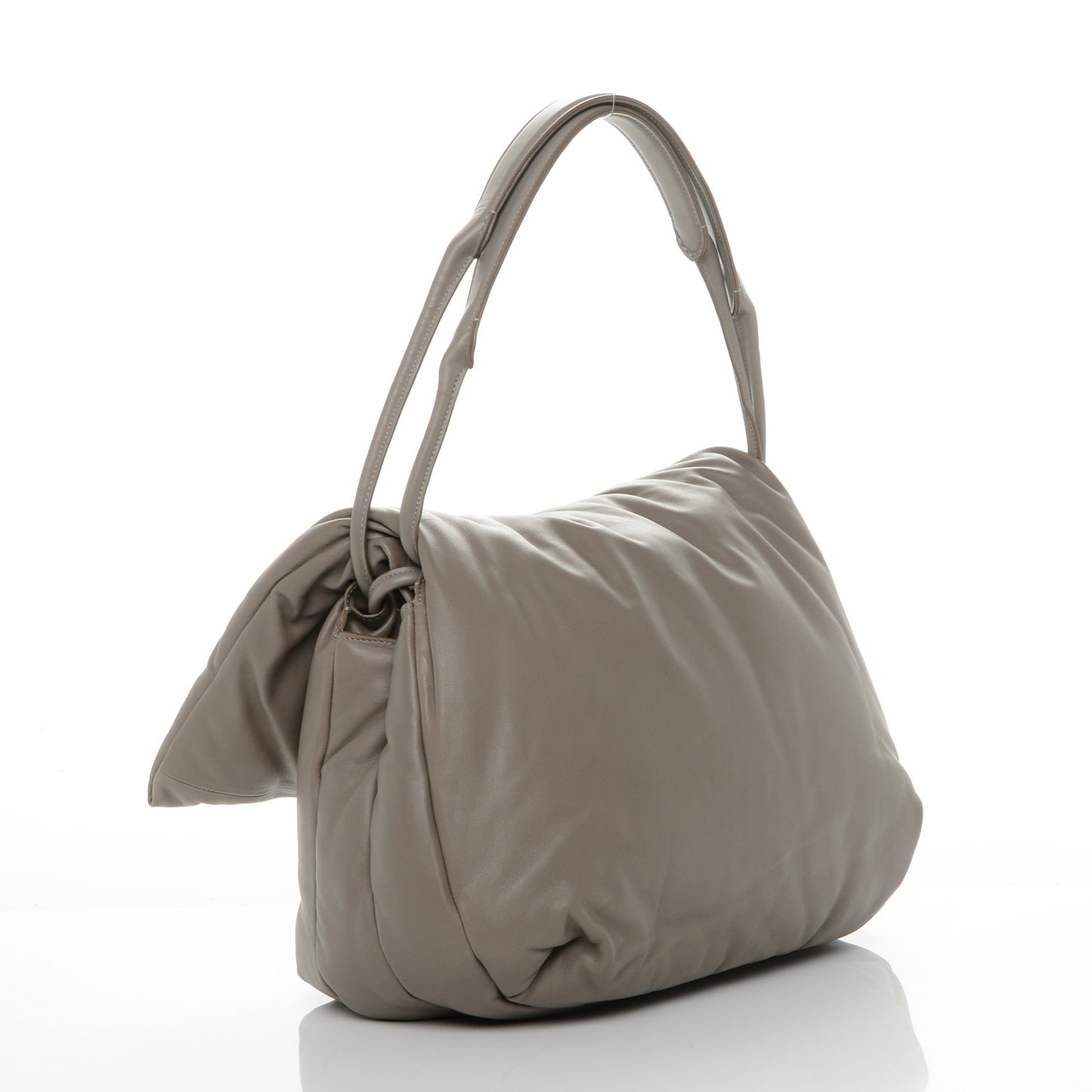 Smooth Lambskin Medium Pillow Flap Grey