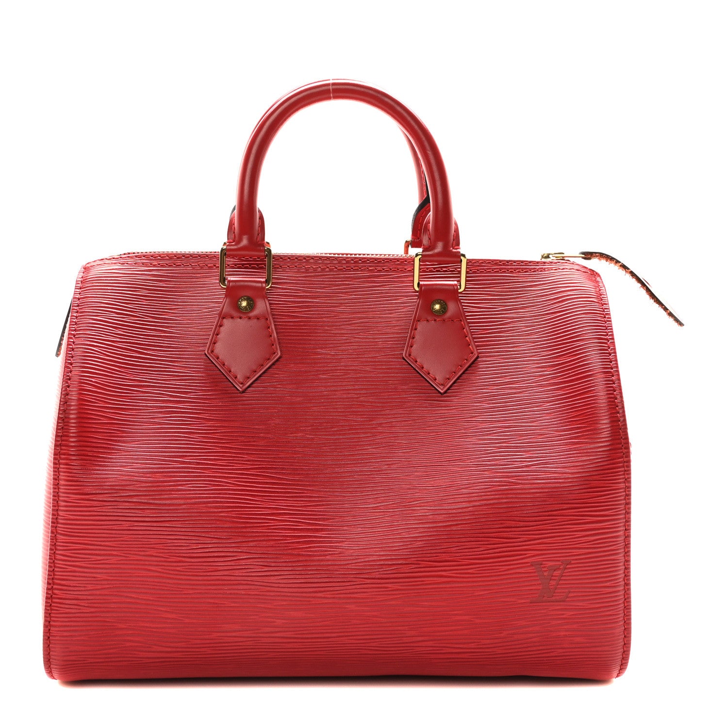 Louis Vuitton Epi Speedy 25 Castillan Red 1 of 9