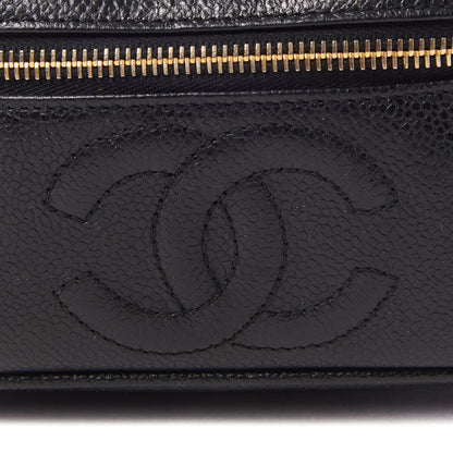 Chanel Caviar Vanity Cosmetic Case Black 7 of 10