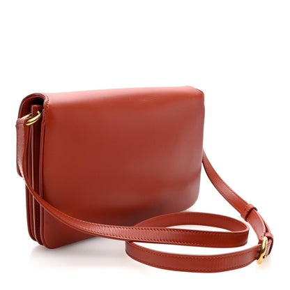 Saint Laurent Smooth Calfskin Le Maillon Satchel Orange 3 of 7