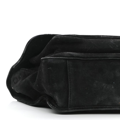 Saint Laurent Suede Monogram Medium Niki Chain Satchel Black 5 of 11