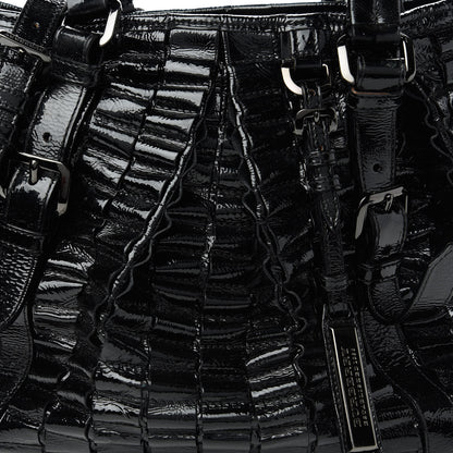 Burberry Patent Ruffled Medium Lowry Black 11 of 11