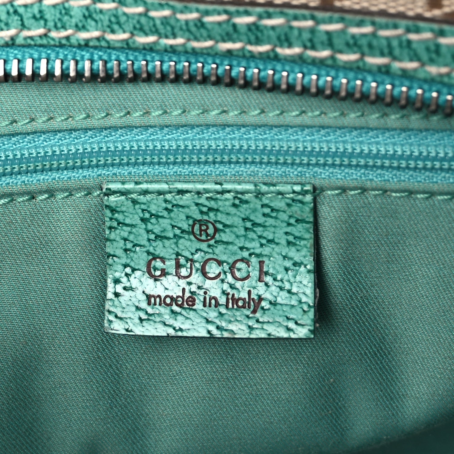 Gucci Monogram Small Boston Turquoise 5 of 8