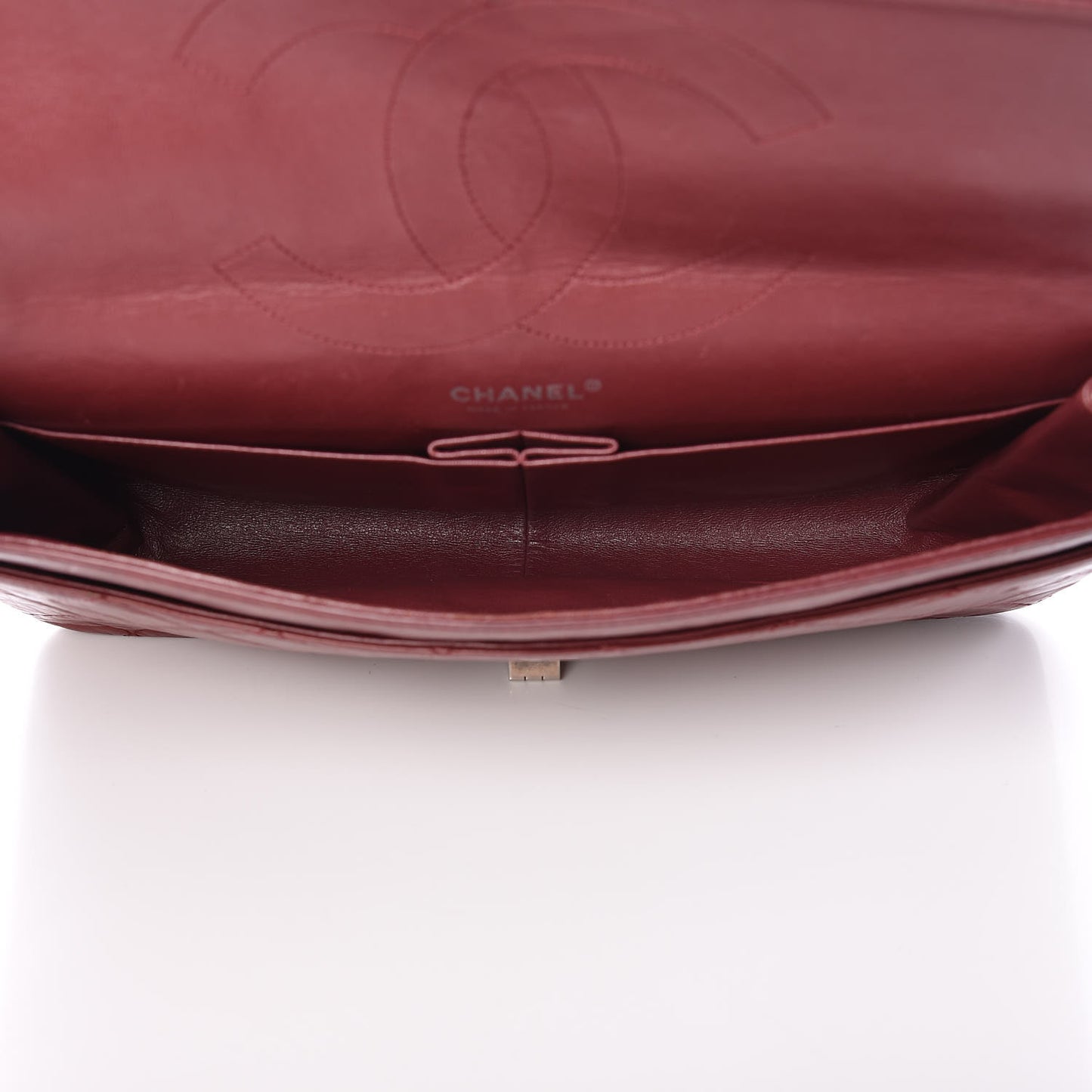 Aged Calfskin Quilted 2.55 Reissue 228 Flap Dark Red