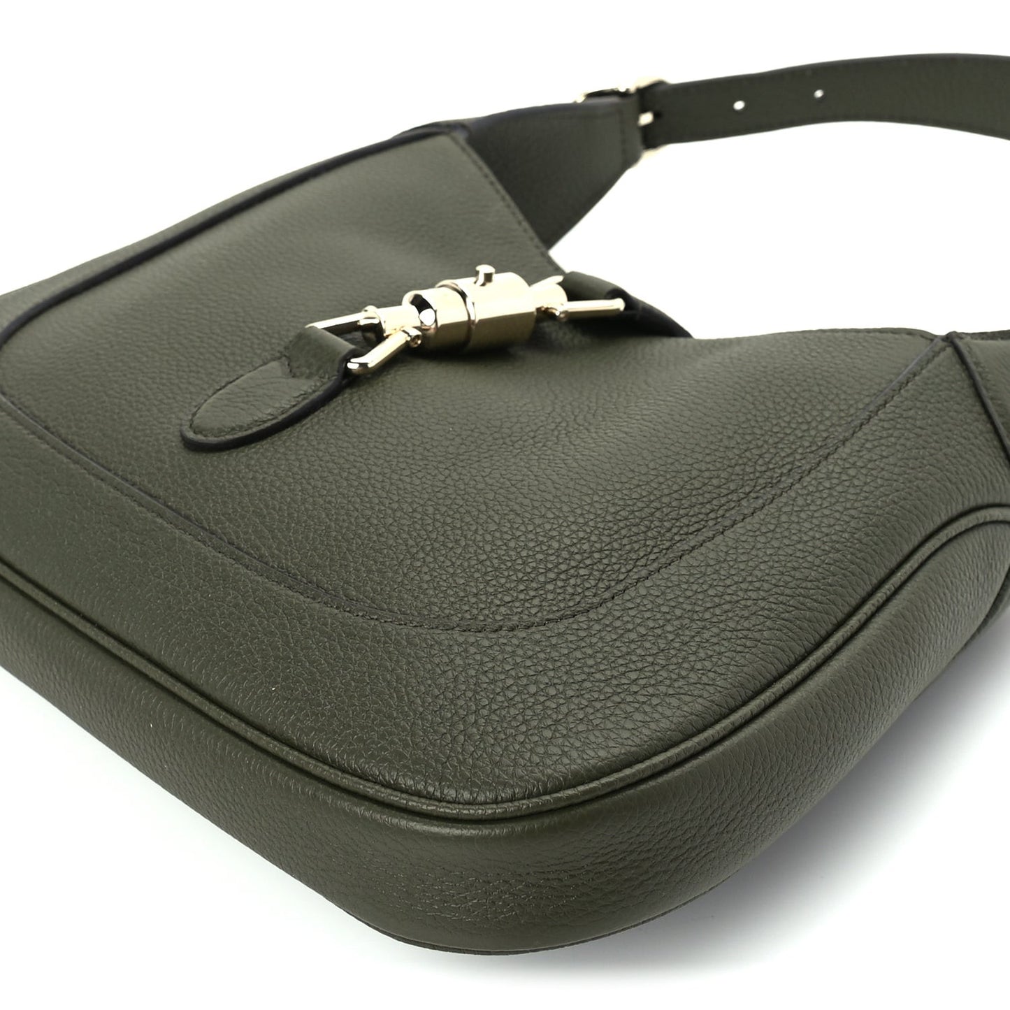 Grained Calfskin Medium Jackie 1961 Hobo  Forest Green