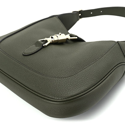 Gucci Grained Calfskin Medium Jackie 1961 Hobo  Forest Green 8 of 8