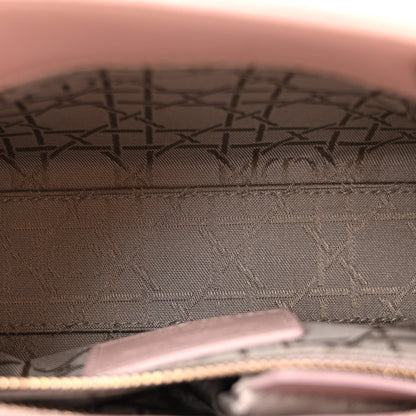 Christian Dior Metallic Lambskin Cannage Mini Lady Dior Lotus 5 of 11