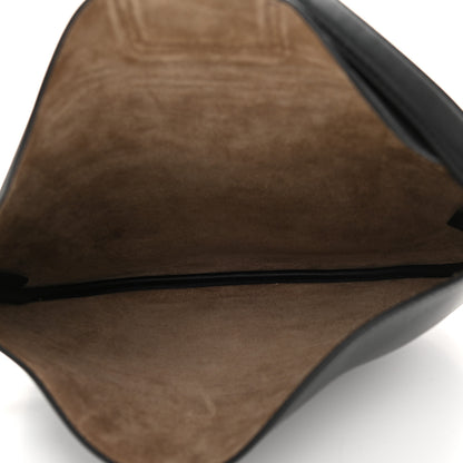 Fendi Vitello Grace Suede Small Croissant Hobo Black 4 of 10