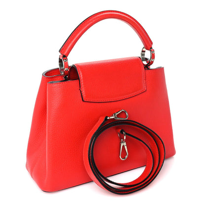 Louis Vuitton Taurillon Capucines BB  Scarlet Red 2 of 8