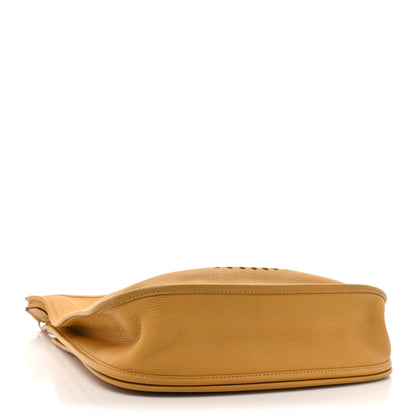 Hermes Taurillon Clemence Amazone Evelyne II GM Curry 4 of 18