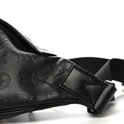 Louis Vuitton Calfskin Monogram Shadow Discovery Bumbag Black 9 of 9