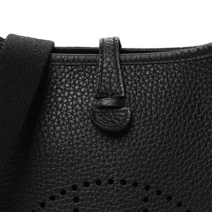 Hermes Taurillon Clemence Evelyne TPM Black 8 of 12