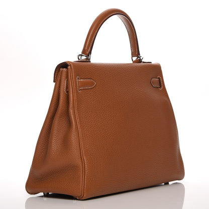 Hermes Togo Kelly Retourne 32 Gold 4 of 26