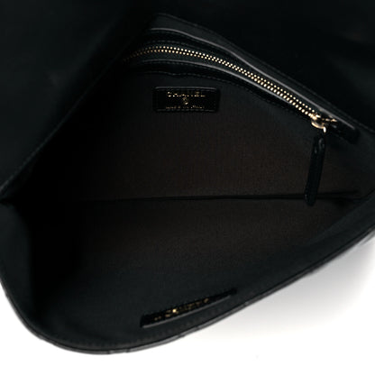 Chanel Lambskin Enamel Quilted Document Portfolio Holder Black 5 of 9