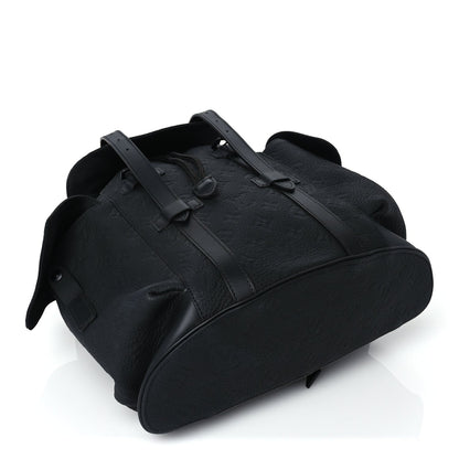 Louis Vuitton Taurillon Monogram Christopher MM Backpack  Black 3 of 8