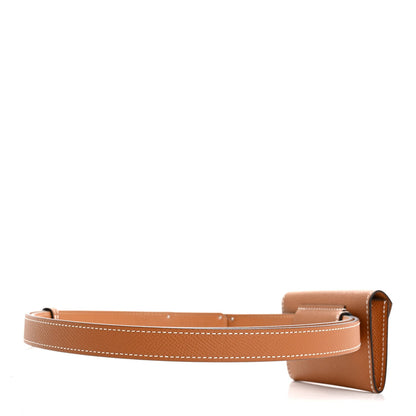 Hermes Epsom Kelly Pocket Belt Gold 2 of 4
