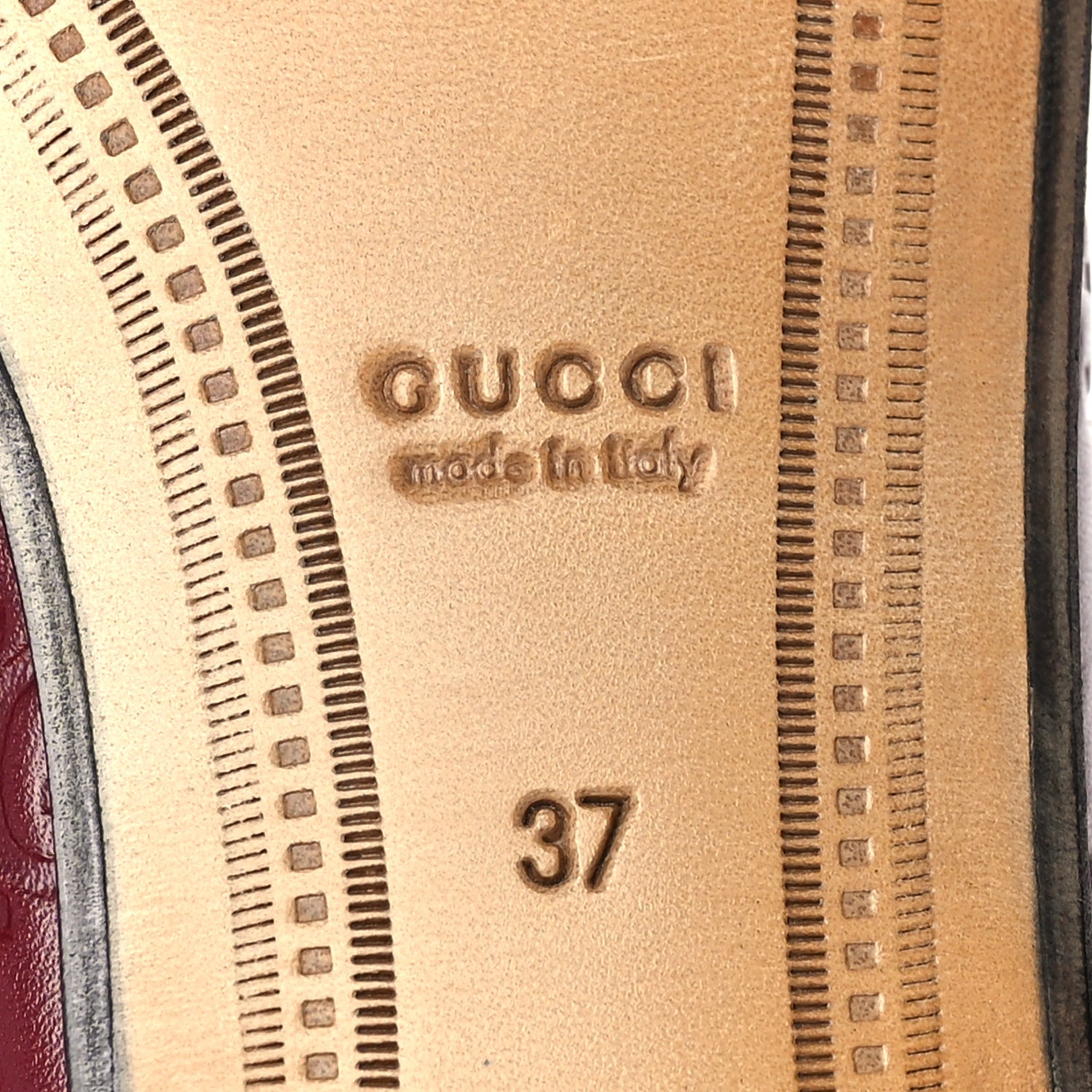 Gucci ssima Womens Jordaan Loafers 37 Rosso Ancora 6 of 6