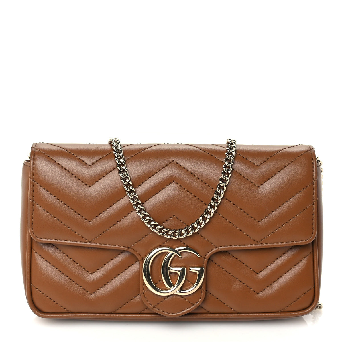 Calfskin Matelasse Mini GG Marmont Shoulder Bag With Card Holder Cuir