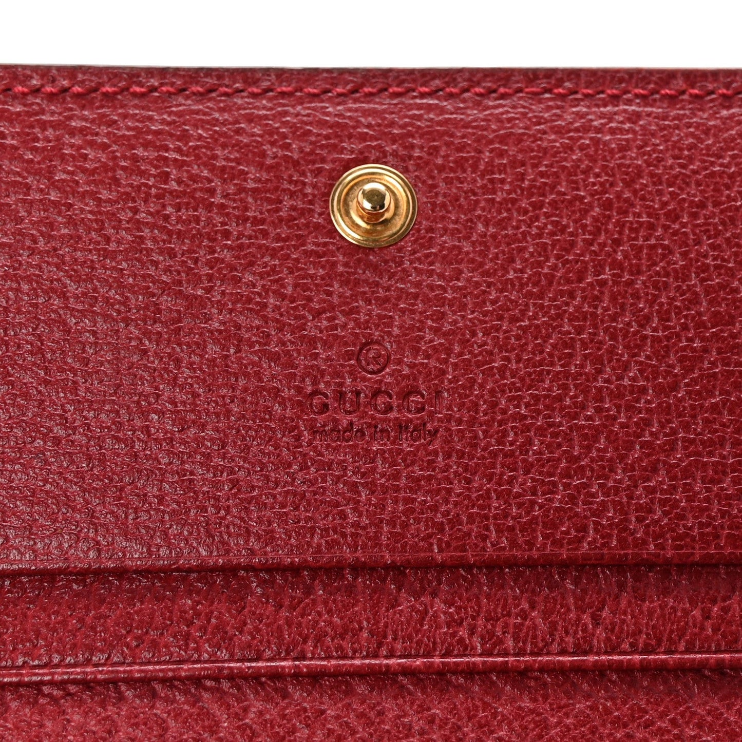 GG Supreme Monogram Flora Web Ophidia Card Case Red