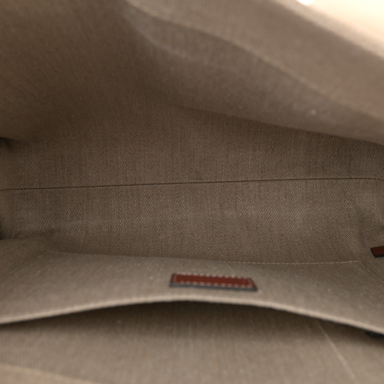 Chloe Linen Calfskin Medium Woody Ribbon Tote White Brown 5 of 10