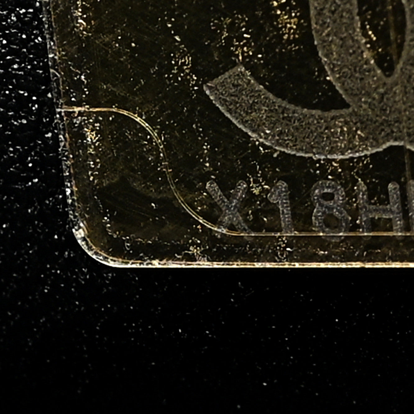 Calfskin Quilted Studded Square Vanity Case Black