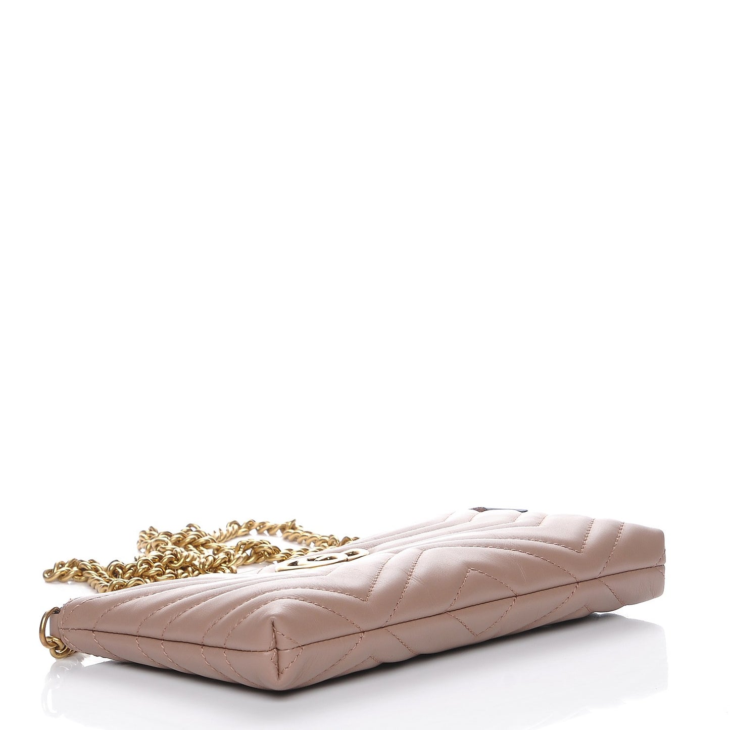 Calfskin Matelasse Mini GG Marmont Chain Bag Porcelain Rose