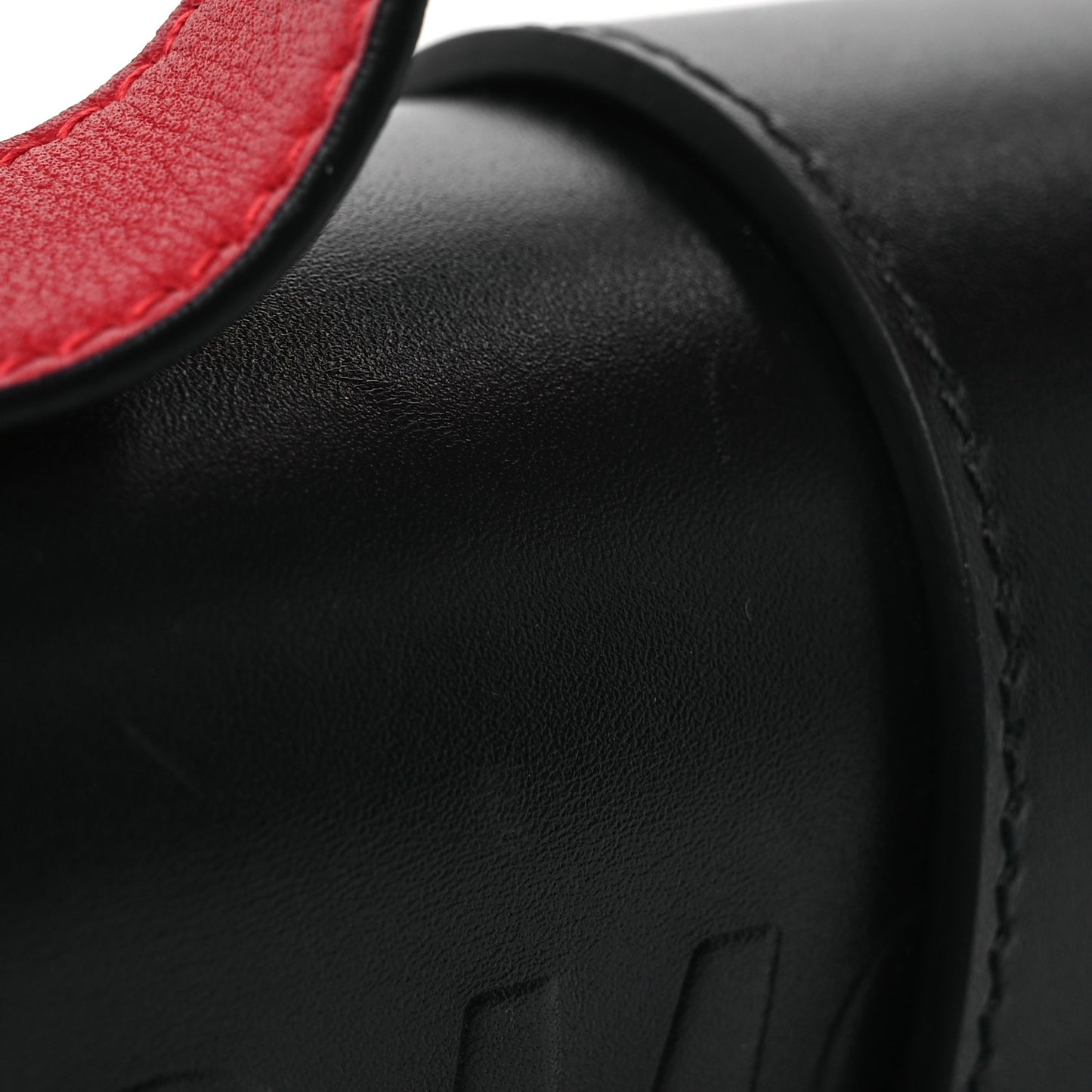 Box Calfskin Tri-Color 30 Montaigne Flap Bag Navy Blue White Red