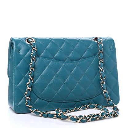 Chanel Caviar Quilted Small Double Flap Green 2 of 6