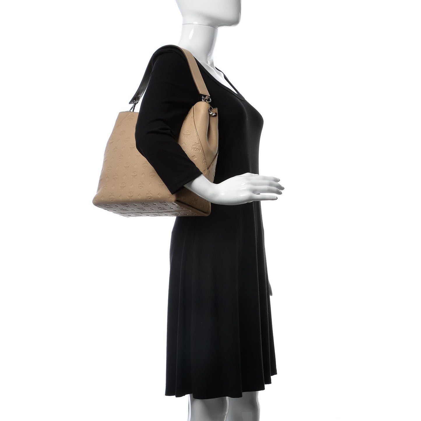 Calfskin Ottomar Medium Klara Hobo New Beige