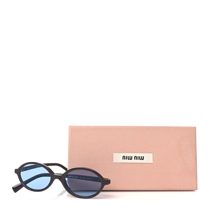 Miu Miu Acetate Oval Regard Sunglasses SMU04Z  Brown 7 of 7