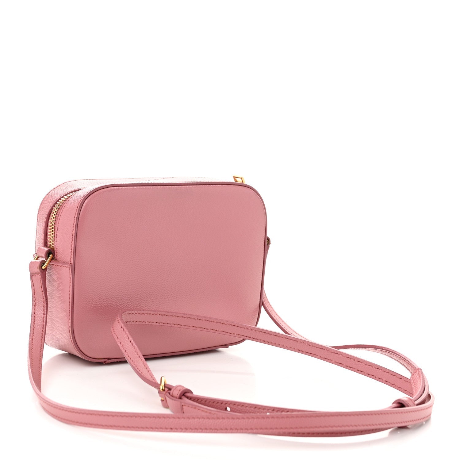 Saint Laurent Grain De Poudre Small Classic Monogram Camera Bag Old Rose 3 of 7