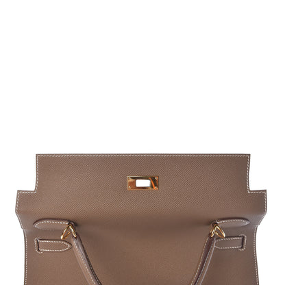 Hermes Epsom Kelly Sellier 32 Etoupe 16 of 37