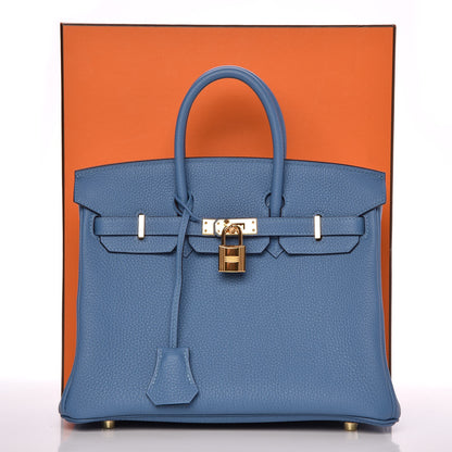 Hermes Togo Birkin 25 Azur 33 of 33
