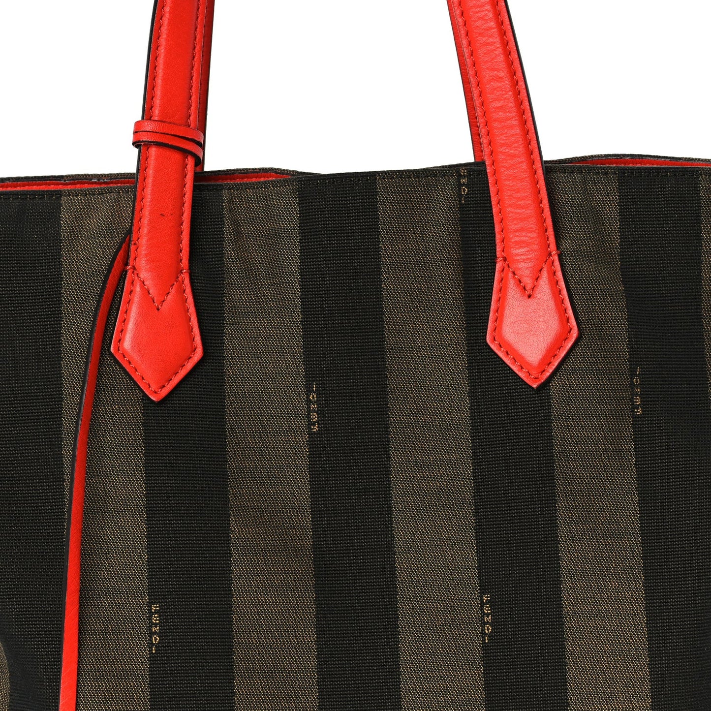 Pequin Vitello All In Shopper Tote Tobacco Papavero