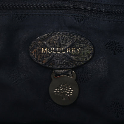 Mulberry Metallic Snake Print Medium Del Rey Satchel Gold 5 of 8