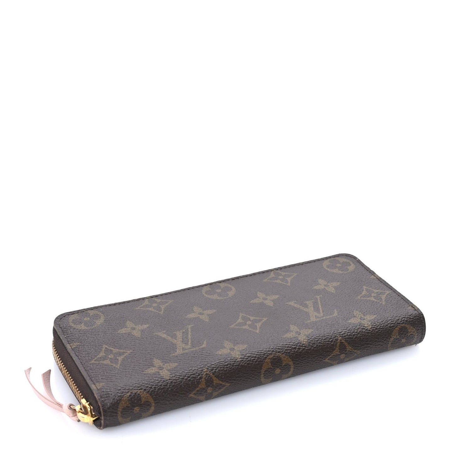 Monogram Clemence Wallet Rose Ballerine