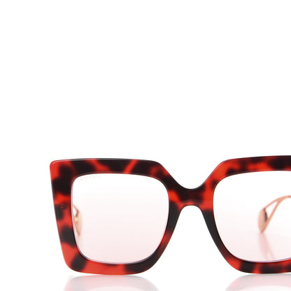 Gucci Acetate Oversize Square Frame GG0435S Sunglasses Red Havana 7 of 8