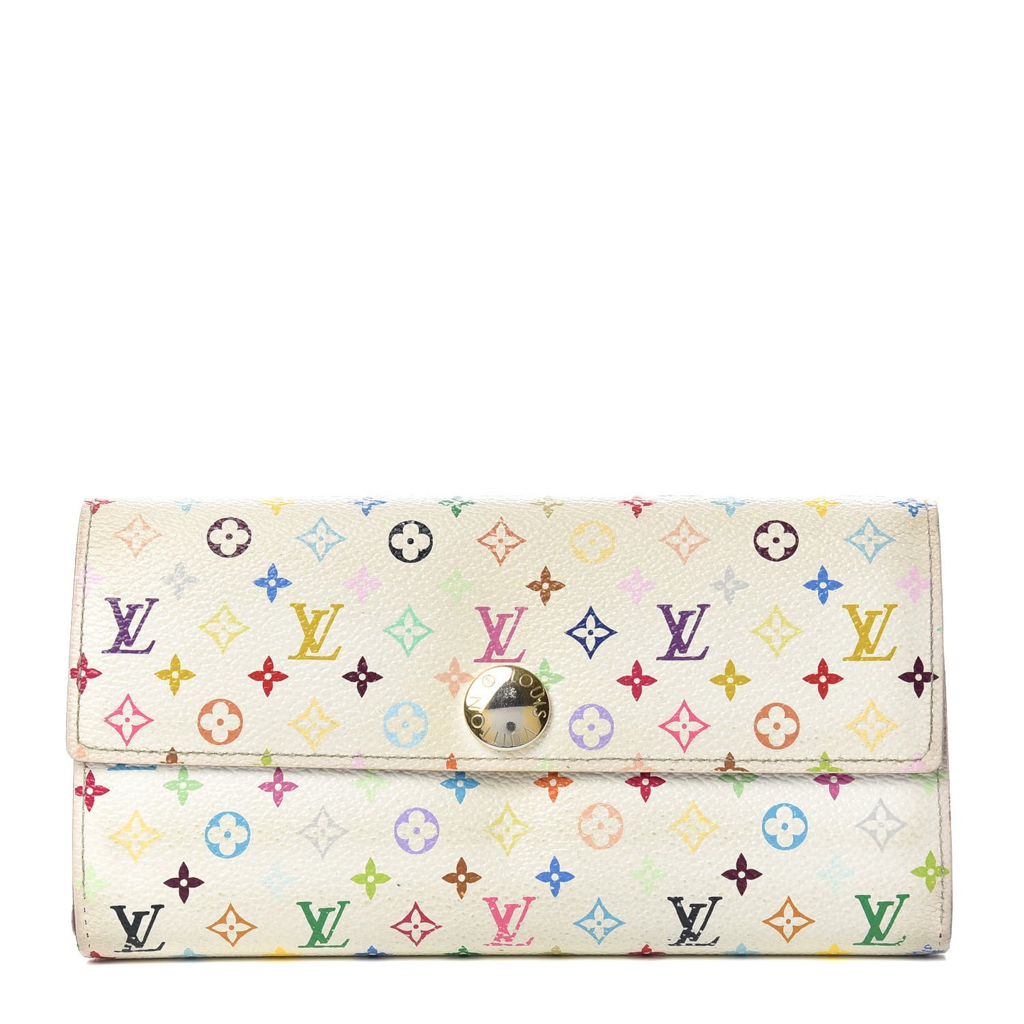 Monogram Multicolor Sarah Wallet White Eglantine