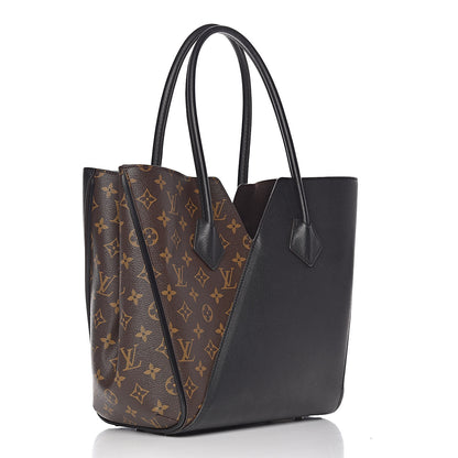 Louis Vuitton Calfskin Monogram Kimono Tote Black 3 of 14