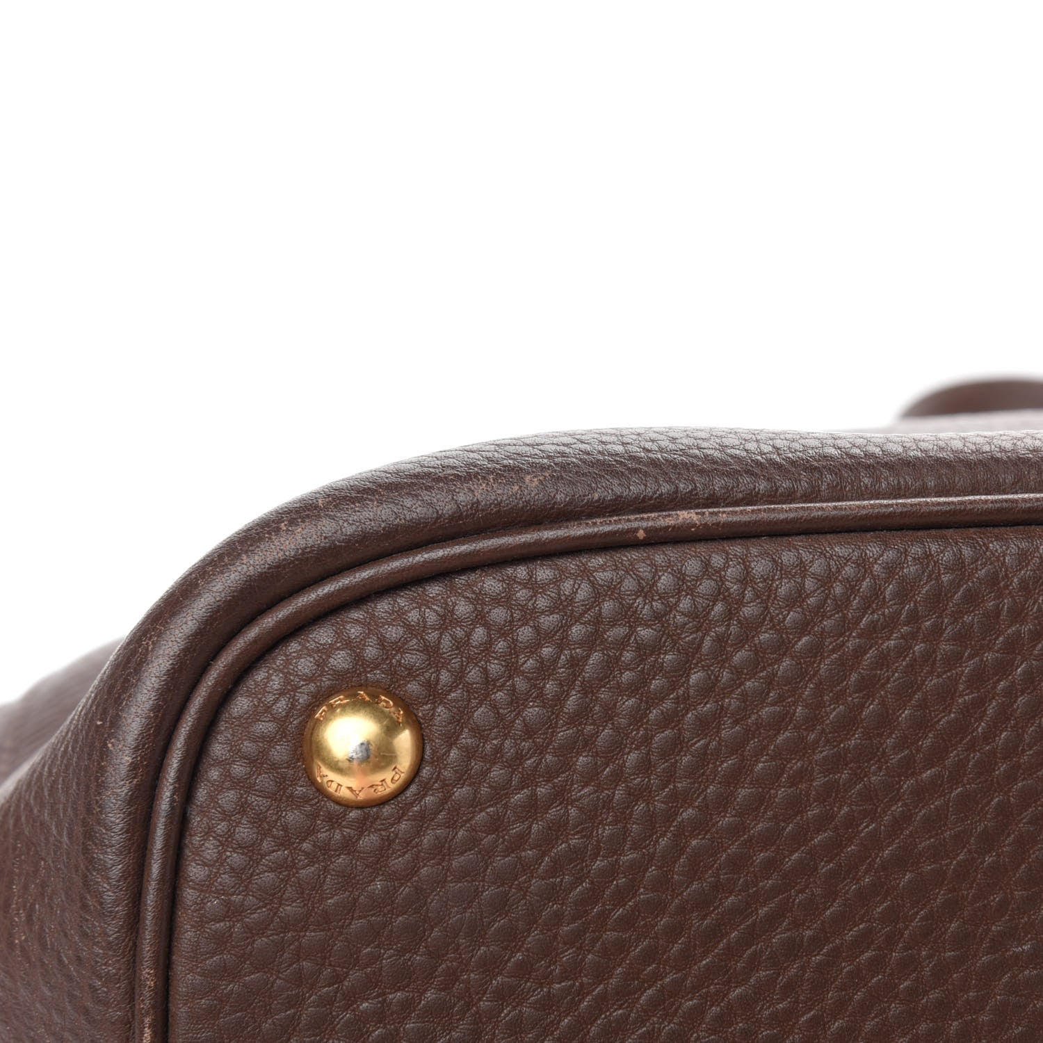 Prada Vitello Daino Shopping Tote Bruciato 19 of 23