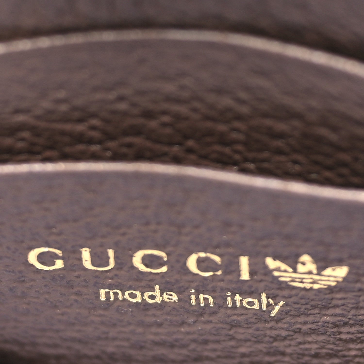 Gucci X ADIDAS Crystal Vintage Monogram Textured Dollar Calfskin Trefoil Logo Phone Crossbody Bag Mid Natural Nut Off White New Acero 7 of 11