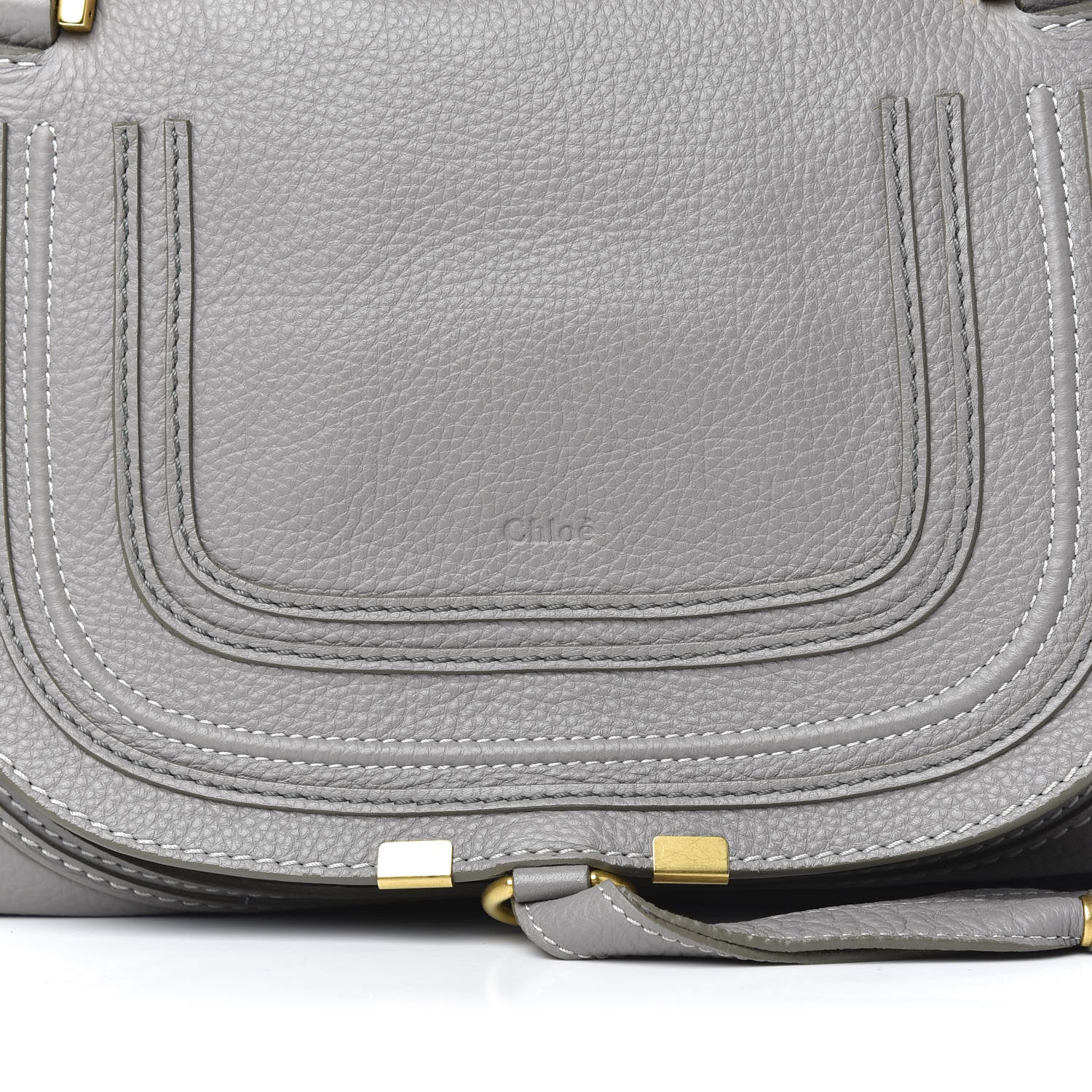 Chloe Calfskin Medium Marcie Satchel Cashmere Grey 10 of 10