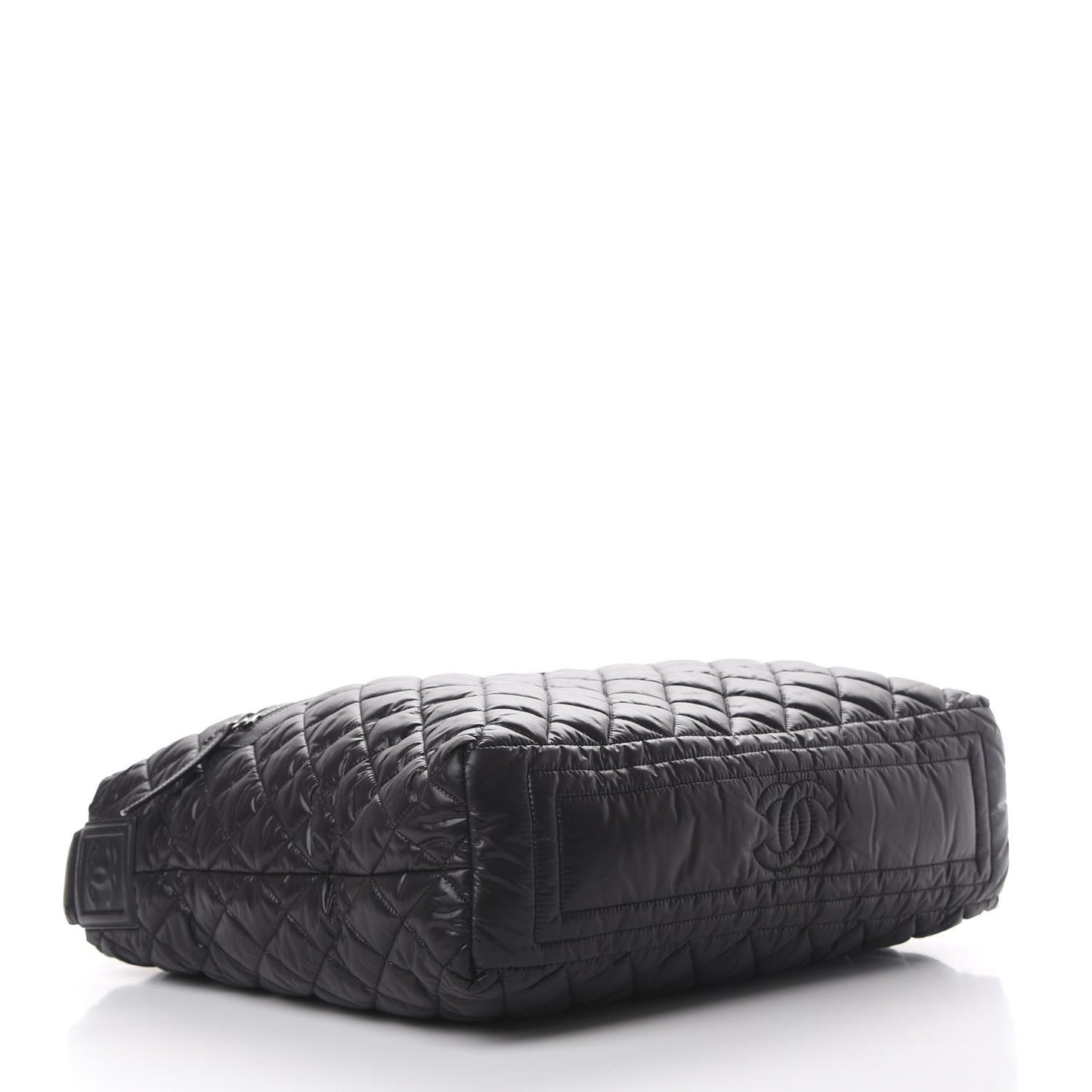 Nylon Quilted Coco Cocoon Hobo Black