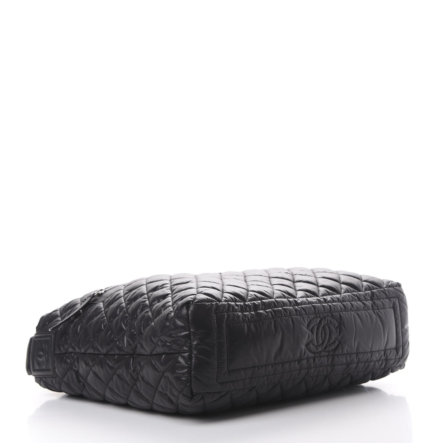 Chanel Nylon Quilted Coco Cocoon Hobo Black 3 of 10