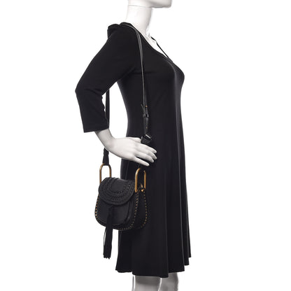 Chloe Calfskin Braided Mini Hudson Shoulder Bag Black 2 of 9