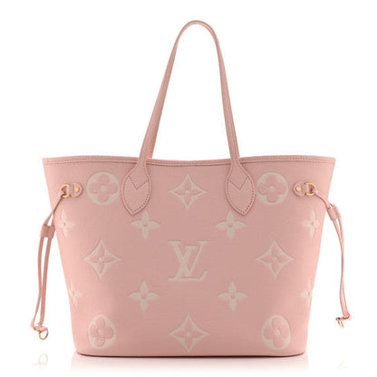 Louis Vuitton Empreinte Monogram Giant Neverfull MM Pink Quartz Beige 2 of 2