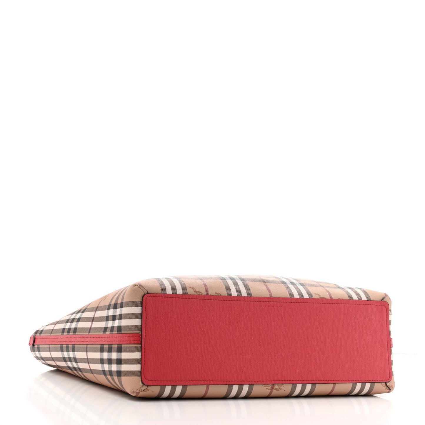 Haymarket Check Medium Reversible Tote Poppy Red